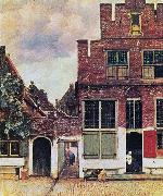 Johannes Vermeer The Little Street, oil painting artist